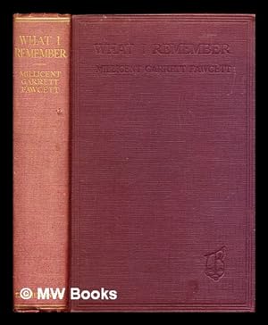 Seller image for What I remember for sale by MW Books