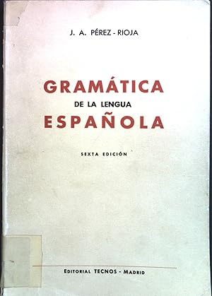 Imagen del vendedor de Gramtica de la lengua espanola. a la venta por books4less (Versandantiquariat Petra Gros GmbH & Co. KG)