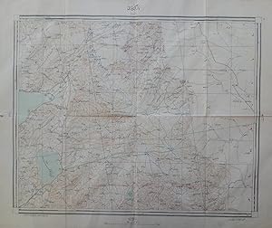 Ottoman map of Eastern Anatolia. Bargiri, Hoy, Baskal'a, Malazgird.