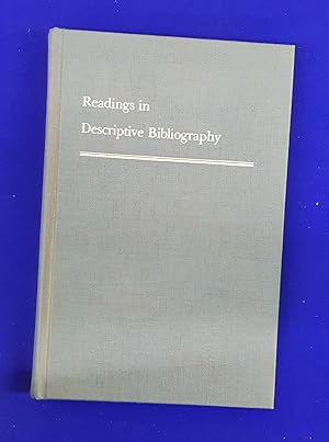 Readings in Descriptive Bibliography.