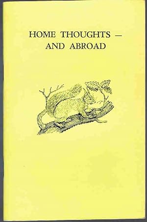Seller image for Home Thoughts - And Abroad for sale by Lazy Letters Books