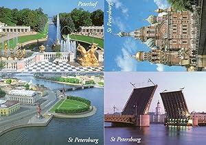 St Petersburg 4x Water Views Of Historic Places Soviet Postcard s