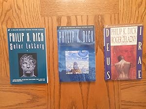 Seller image for Solar Lottery; Eye in the Sky, and; Deus Irae - Three (3) Book Trade Paperback Philip Dick Lot for sale by Clarkean Books