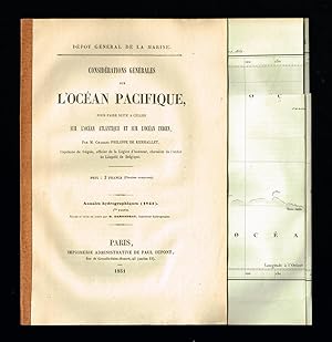 Bild des Verkufers fr Considrations Gnrales sur L'Ocan Pacifique, pour faire suite a celles sur L'Ocan Atlantique et sur L'Ocan Indien. [.] Annales hydrographiques (1851). zum Verkauf von Hatt Rare Books ILAB & CINOA