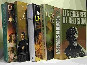 Seller image for Les batards du soleil + Les fils de France (T/2 la cour des dames) + Le printemps de Paris + La guerre de religion + Les griffes de l'hermine --- 5 romans et livres historiques for sale by crealivres