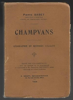 CHAMPVANS - Géographie et histoire locales