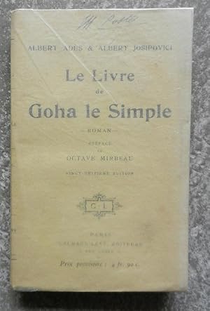 Imagen del vendedor de Le livre de Goha le Simple. a la venta por Librairie les mains dans les poches