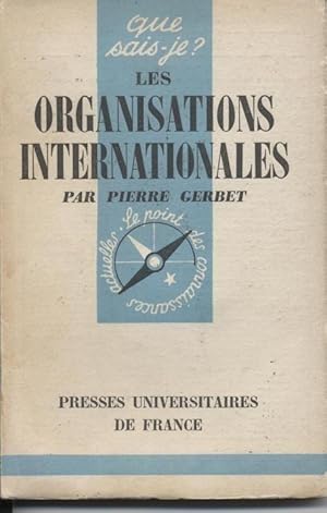 Immagine del venditore per les organisations internationales venduto da secretdulivre