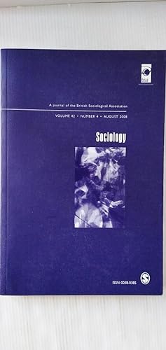 Sociology: A Journal of the British Sociological Association - Volume 42, Number 4, August 2008
