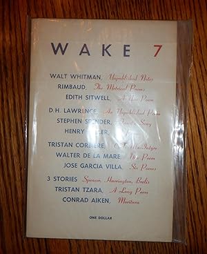 Image du vendeur pour Wake 7 mis en vente par Route 3 Books