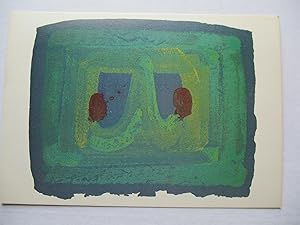 Bild des Verkufers fr Howard Hodgkin Bernard Jacobson Gallery 1984 Exhibition invite postcard zum Verkauf von ANARTIST