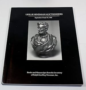 Books and Manuscripts from the Inventory of Ralph Geoffrey Newman, Inc., September 18 and 19, 1996