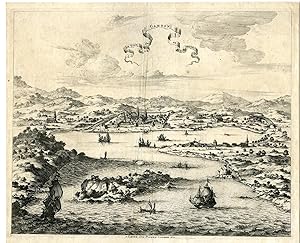 Rare Antique Print-PERSIA-GAMRON-BANDAR ABBAS-HORMUZ-van der Aa-Mandelslo-1725