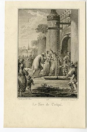 Bild des Verkufers fr Antique Print-FRENCH HISTORY-SIRE DE CREQUI-de Launay-1775 zum Verkauf von Pictura Prints, Art & Books