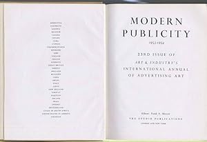 Modern publicity 1953-1954. 23rd issue of Art & Industriy's international annual of advertising a...