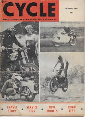 Imagen del vendedor de Cycle December 1957 a la venta por Ridge Road Sight And Sound