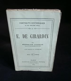 Seller image for EMILE DE GIRARDIN . for sale by Librairie Franck LAUNAI