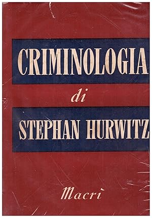 Seller image for Criminologia for sale by Studio Bibliografico Michelotti