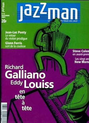 Jazzman n 74 : Richard Galliano, Eddy Louiss en t te   t te - Collectif