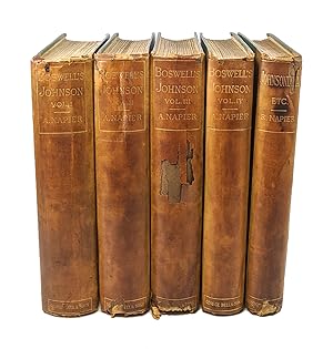 Seller image for The Life of Samuel Johnson, LL.D., together with the Journal of a Tour to the Hebrides and Johnsoniana (Five Volumes) for sale by Capitol Hill Books, ABAA