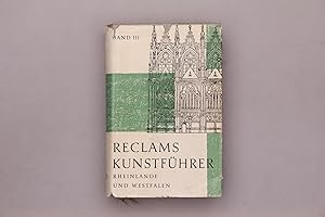 Imagen del vendedor de RECLAMS KUNSTFHRER RHEINLANDE UND WESTFALEN. a la venta por INFINIBU KG