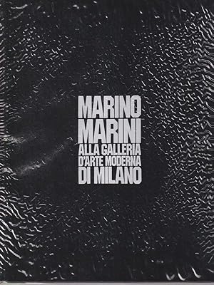 Seller image for Marino Marini. Alla galleria d'arte moderna for sale by Librodifaccia