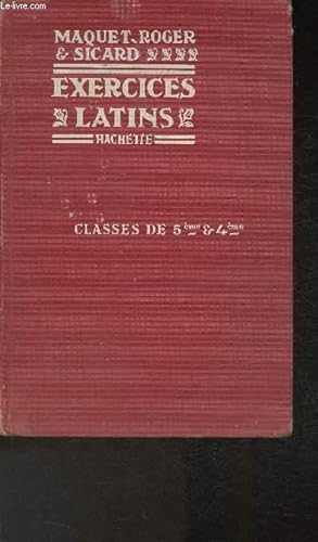 Bild des Verkufers fr Exercices latins - Classe de cinquime et de quatrime zum Verkauf von Le-Livre