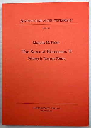 Image du vendeur pour The sons of Ramesses II. Part 1: Text and Plates. Part 2: Catalogue (complete set) mis en vente par Meretseger Books