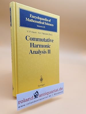 Imagen del vendedor de Commutative Harmonic Analysis II: Group Methods in Commutative Harmonic Analysis (Encyclopaedia of Mathematical Sciences) a la venta por Roland Antiquariat UG haftungsbeschrnkt