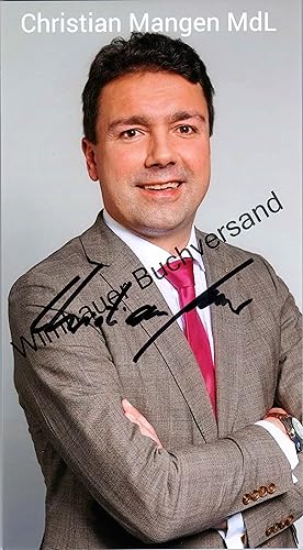 Seller image for Original Autogramm Christian Mangen MdL FDP Nordrhein Westfalen /// Autogramm Autograph signiert signed signee for sale by Antiquariat im Kaiserviertel | Wimbauer Buchversand