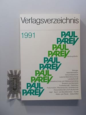 Paul Parey Verlagsverzeichnis 1991.