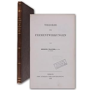 Seller image for Theorie der Fermentwirkungen. for sale by Antiquariat Gerhard Gruber