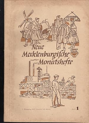 Neue Mecklenburgische Monatshefte - 2. Jahrgang 1957 - Heft 1 - 4; Mit Abbildungen, Zeichnungen u...