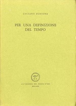 Imagen del vendedor de Per una definizione del tempo. a la venta por LIBET - Libreria del Riacquisto