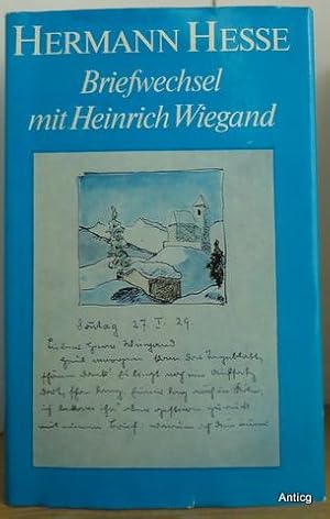 Seller image for Briefwechsel mit Heinrich Wiegand. 1924 - 1934. for sale by Antiquariat Gntheroth