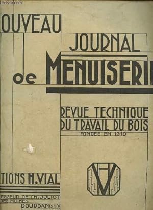 Seller image for Nouveau journal de menuiserie- Revue technique du travail du bois N 2 mai 1938 for sale by Le-Livre