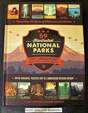 Seller image for 59 Illustrated National Parks - Hardcover: 100th Anniversary of the National Park Service for sale by Kurtis A Phillips Bookseller