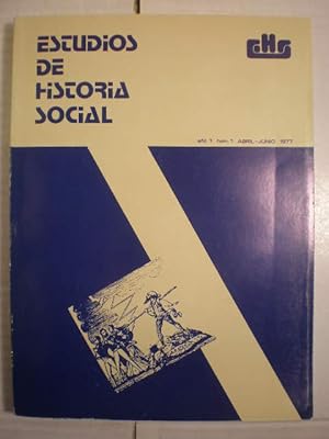 Bild des Verkufers fr Estudios de Historia Social ao 1. Num. 1 Abril-Junio 1977 zum Verkauf von Librera Antonio Azorn