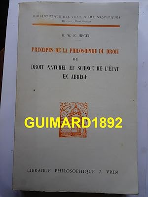 Principes de la philosophie du droit