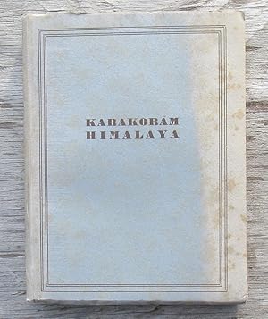 Imagen del vendedor de Karakoram Himalaya -- FIRST SPANISH EDITION 1949 a la venta por JP MOUNTAIN BOOKS