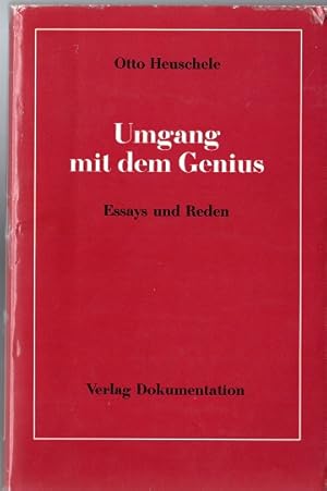 Seller image for Umgang mit dem Genius : Essays u. Reden. for sale by Versandantiquariat Sylvia Laue