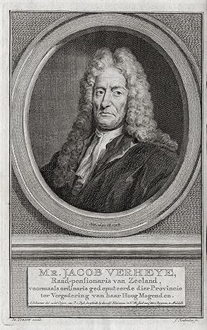 Image du vendeur pour Mr. Jacob Verheye" - Jacob Verheije (1640-1718) Zeeland Dutch Holland Verheye Portrait mis en vente par Antiquariat Steffen Vlkel GmbH
