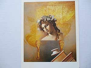 Bild des Verkufers fr Carlo Maria Mariani New Paintings Hirschl & Adler Modern 1993 Exhibition invite postcard zum Verkauf von ANARTIST
