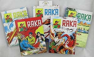 RAKA: FÜNF (5) Bände: 1. Der fliegende Pfeil, 2. In der Stadt Kolyma, 3. Das grüne Ungeheuer, 4. ...