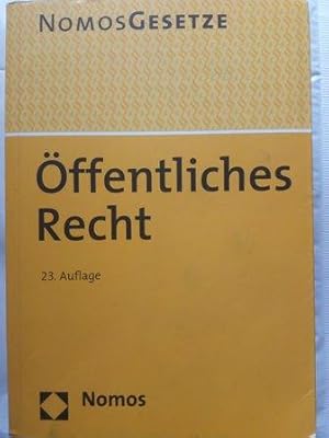 Immagine del venditore per ffentliches Recht - Textsammlung, Rechtsstand: 15. August 2014 venduto da Versandantiquariat Jena