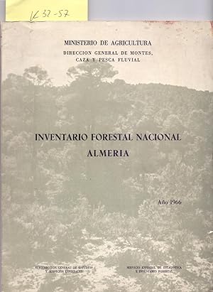 Imagen del vendedor de INVENTARIO FORESTAL NACIONAL DE ALMERIA, AO 1966 a la venta por Libreria 7 Soles
