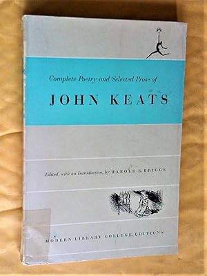 Seller image for Complete Poetry and Selected Prose of John Keats for sale by Livresse