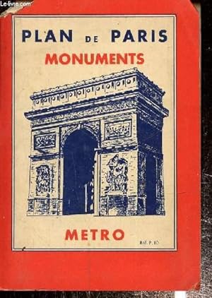 Seller image for Plan de Paris - Monuments Mtro for sale by Le-Livre
