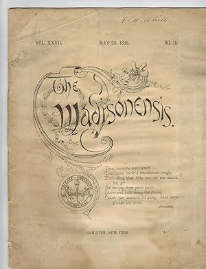 THE MADISONENSIS. May 20, 1895 (Colgate University Magazine)