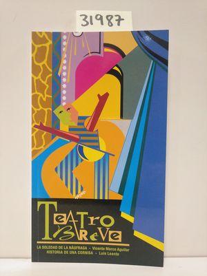 Imagen del vendedor de TEATRO BREVE.LA SOLEDAD DE LA NAÚFRAGA(VICENTE MARCO AGUILAR)HISTORIA DE UNA CORNISA(LUIS LEANTE) a la venta por Librería Circus